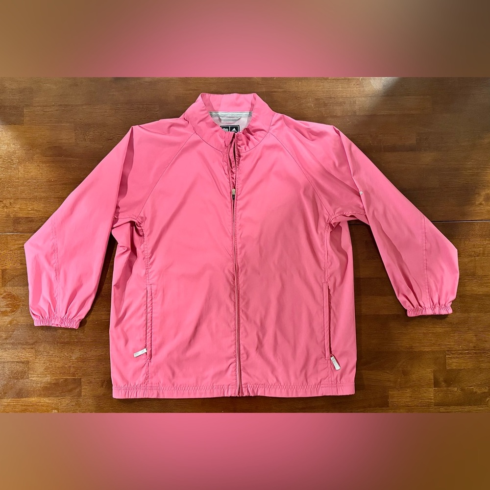 Adidas Pink Lightweight Climaproof Windbreaker Jacket